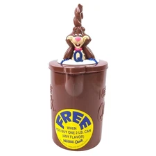 Nestle Quik Self Stirring Chocolate Milk Mixer Pitcher 1980s Promo with Sticker