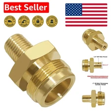 Easy-to-Install 1/4" NPT Gas Connector - Solid Brass for RV Grills and Heaters