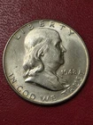 1948-P Franklin SILVER Half  100%  Fully Separated Bell Lines * Very Nice BU  *