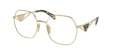 NEW Prada 59ZV Eyeglasses ZVN1O1 Gold 100% AUTHENTIC