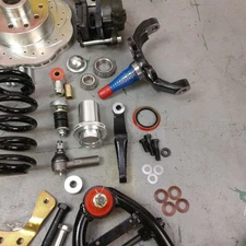 41-48 Ford Car COIL-OVER MUSTANG II IFS 2" Drop 5x4.75 Power LHD Rack hot rod