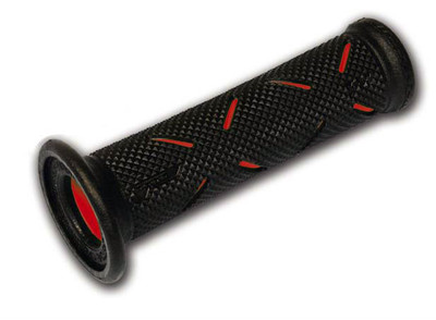 PROGRIP MANOPOLE GP RACING FORATE DUAL DENSITY SYSTEM BICOLORE ROSSO-NERO 717