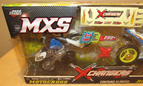 2010 Road Champs MXS XChangers Motocross Roadrace Crotch Rocket Motorcycle Blue - 第 2/3 張圖片