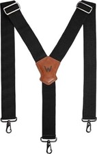 WELKINLAND 2Inch Y-Back Mens Suspenders Heavy-Duty Suspenders Y Back Wide Mens