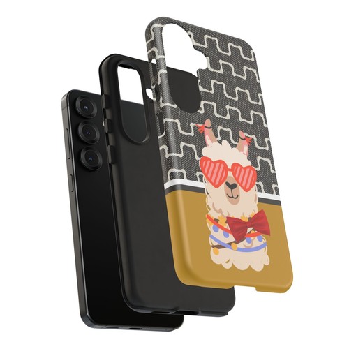 Boho Alpaca with Red bow tie, Tough Phone case for Iphone Samsung Galaxy - 第 219/267 張圖片
