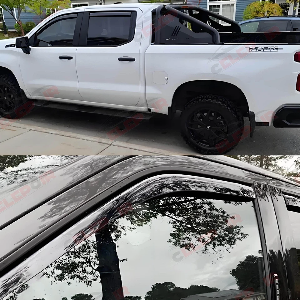 Visera de ventana genuina Dodge en canal Ram 2500 3500 1500 2003-2009 cabina extendida Foto 3 de 4