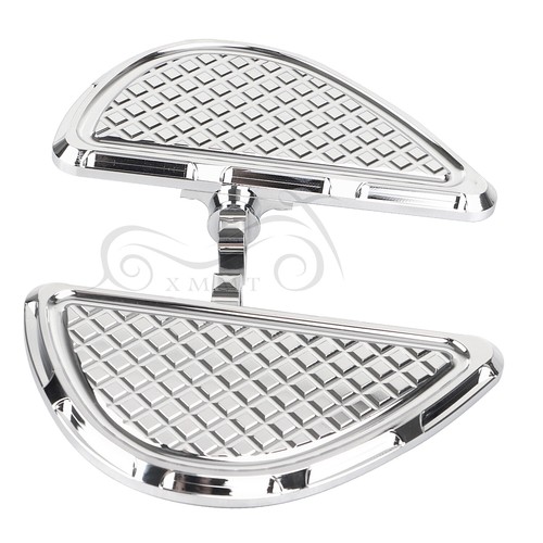CNC Cut Passenger Floorboards For Harley Touring Road King Street Glide Softail - Foto 10 di 16