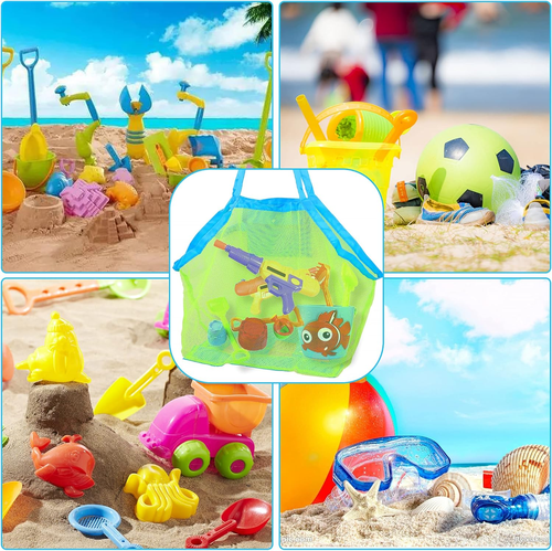 Large Mesh Beach Bag, Beach Toy Bag, Mesh Bag for Beach Toys, Toy Mesh Bags, Toy - Picture 7 of 7