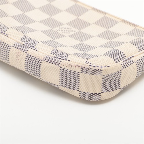 Auth Louis Vuitton Damier Azur Mini Pochette Accessoires Pouch N58010 Used - Picture 8 of 22