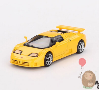 MINIGT 1/64 Bugatti EB110 Super Sport Alloy Metal Diecast Car Model Gifts Yellow