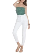 MSRP $65 Vigoss Jeans High-Rise Cropped Jeans White Size 30
