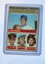 1970 Topps - League Leaders #69 Juan Marichal, Fergie Jenkins, Tom Seaver
