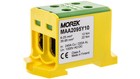 OTL95-2 connector, yellow-green color 2x Al/Cu 6-95mm2 1000V Universal te /T2UK