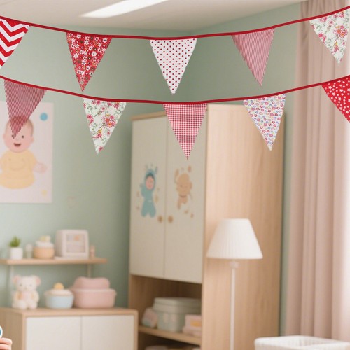 Brand New Banner Fabric Bunting For Weddings Grand Openings Height 17.46cm - Picture 64 of 73