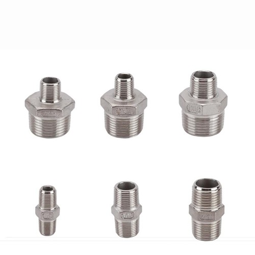 Male to Male NPT Hexagon Nipple Pipe Fitting Reducer Adapter 304 Stainless Steel - Picture 5 of 28