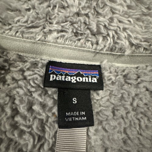 Patagonia Sweater Womens Small Gray 1/4 Zip Sherpa Fleece Pullover Jacket Sweat - Picture 4 of 5