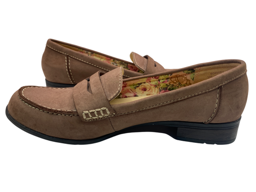 Hotter  Sorbet Nubuck Brown Shoes Slip On Loafers Comfort Low Heel UK 5 - Picture 2 of 18