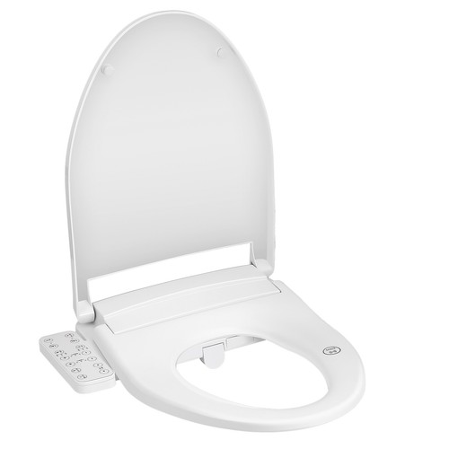 Smart Toilet Seat Electric Bidet Toilet Seat Heated Seat Elongated Auto Flush--