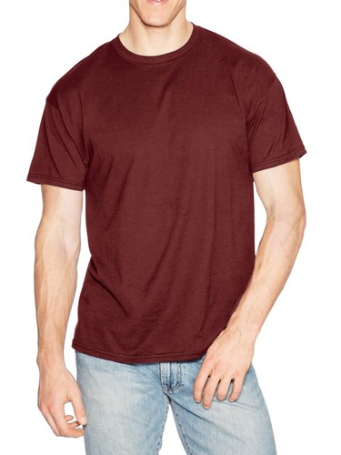 Hanes Herren Beefy-T Rundhals Kurzarm T-Shirt, Cardinal, Medium - Bild 1 von 2