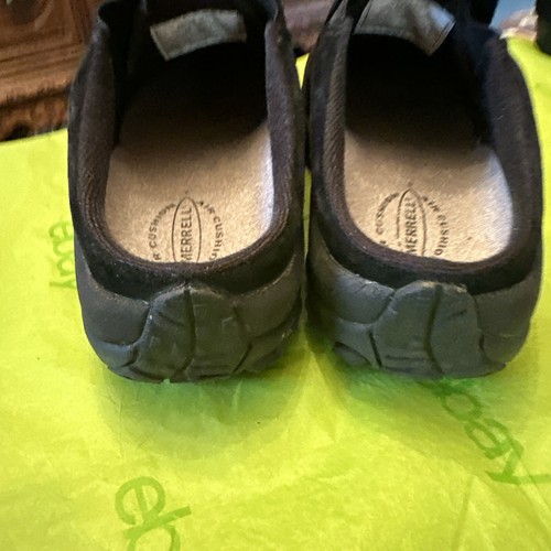 Merrell Women’s Jungle Moc Black Leather Slide Shoes Sandals Slippers Size 7.5 M - Picture 4 of 13