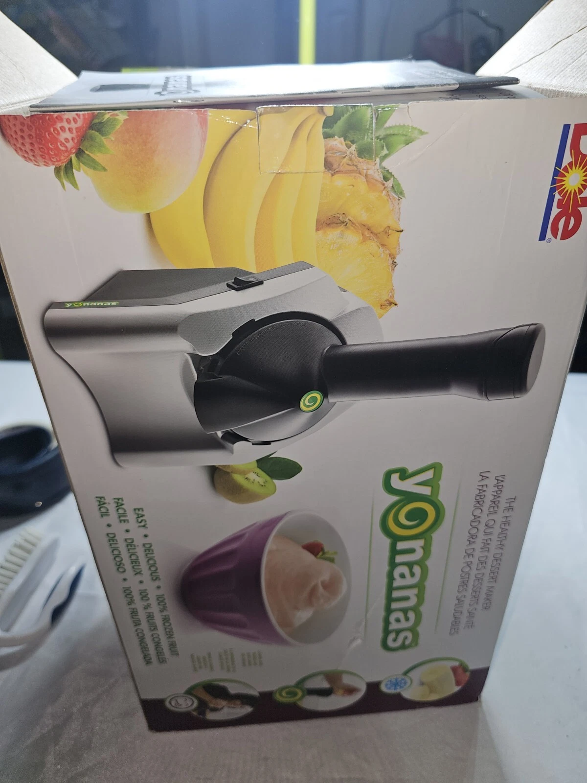 Dole YONANAS Deluxe Healthy Dessert Frozen Treat Maker 901 Black & Silver