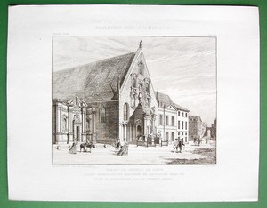 ARCHITECTURE-PRINT-France-Dijon-Old-Assembly-House-Perspective-View