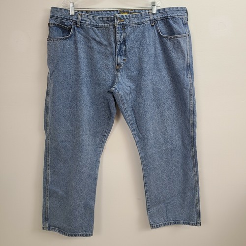 Cabelas Relaxed Fit Jeans Men 46/29 Blue Denim Zip - Picture 1 of 10