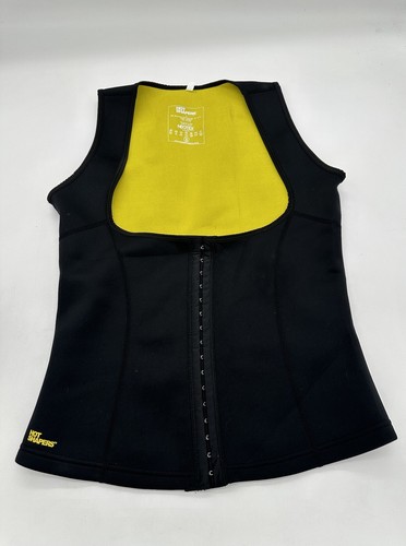 NWT Hot Shapers Neotex Smart Fabric Cami Tank Top Black Yellow Women’s Large - Picture 5 of 10