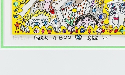JAMES RIZZI PEEK A BOO EYE SEE U you Hand Signed 3D Serigraph framed Pop Art - Picture 3 of 4