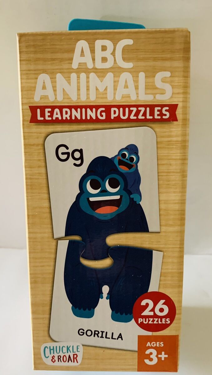 Chuckle & Roar Shapes & Animals Learning Kids Puzzles 2pk