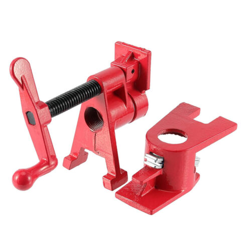 2X 3/4" Wood Gluing Pipe Clamp PRO Woodworking Vice Tools Wide Surface Protect - Picture 8 of 13