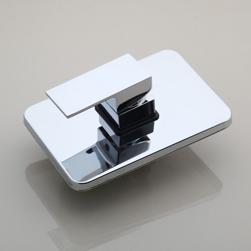 EUB Bathroom Mixer Tap Faucet Square Shower Control Valve Chrome Wall Mounted - Bild 6 von 9
