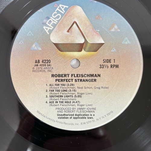 Robert Fleischman – Perfect Stranger Vinyl, LP 1979 Arista – AB 4220 - Picture 2 of 2