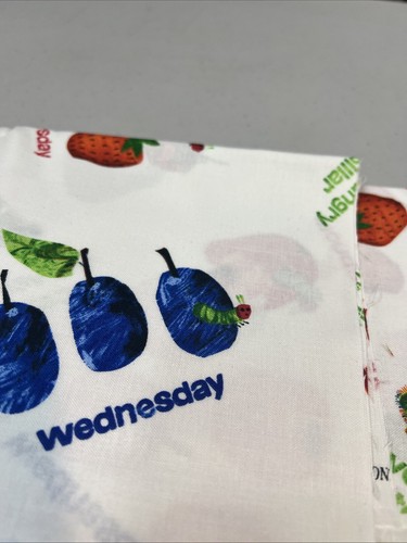 Tela de oruga muy hambrienta ~ Fruta-Día de la semana ~ Corte de 1,5 yardas - Imagen 2 de 6