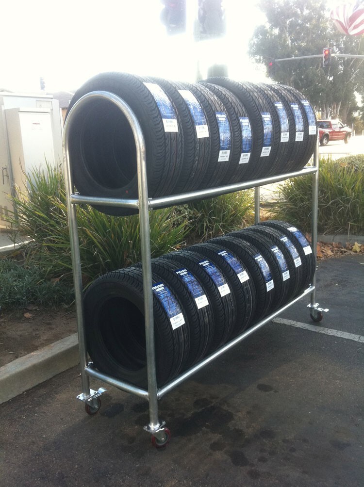 Togarhow Tire Rack,Rolling Tire Rack,56 X 44 X 20 Inches