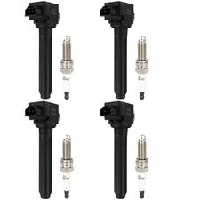 4 Pack For Mitsubishi Outlander 2.4L L4 2016-2019 Ignition Coil and Spark Plug