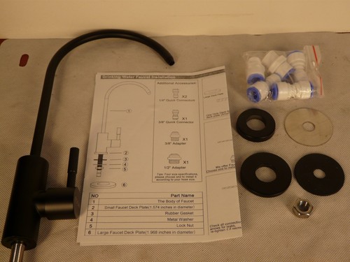ESOW Black Matte, Wet-Bar Faucet--Swivel Neck - Picture 6 of 8