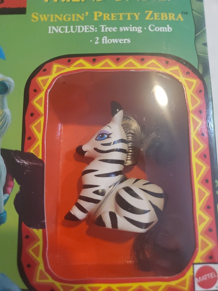 Jouet Mattel Amis De La Jungle - Zèbre Coquet Le Roi Lion - Modèle Swingin' Pretty Zebra A-32 - Occasion