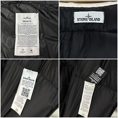 Stone Island David TC Down Parka Jacket White Mens Large Mid Stone Island David TC Down Parka Jacket White Mens Large Mid