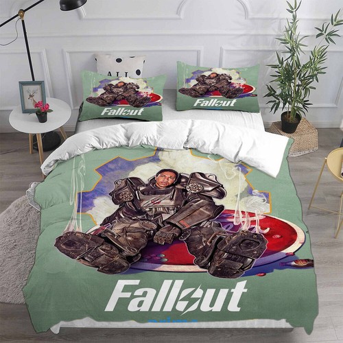 Fall out 101 Boy Power Armor 3D Duvet Cover Bedding Pillowcase Quilt Single Size - Picture 15 of 25