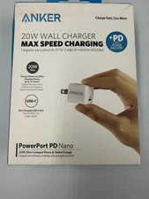 Anker - Powerport PD Nano 20W High Speed USB-C Fast Wall Charger - Open Box