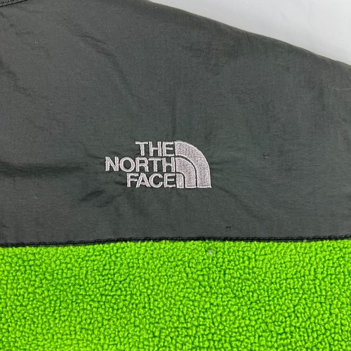 North Face Denali Polartec Fleece Jacket Youth Extra Large Green Black Full Zip - Picture 13 of 18