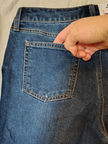 Seven7 Women's 90's Straight Jean Size 4 Dark Wash High Rise Straight Leg - Picture 9 of 11