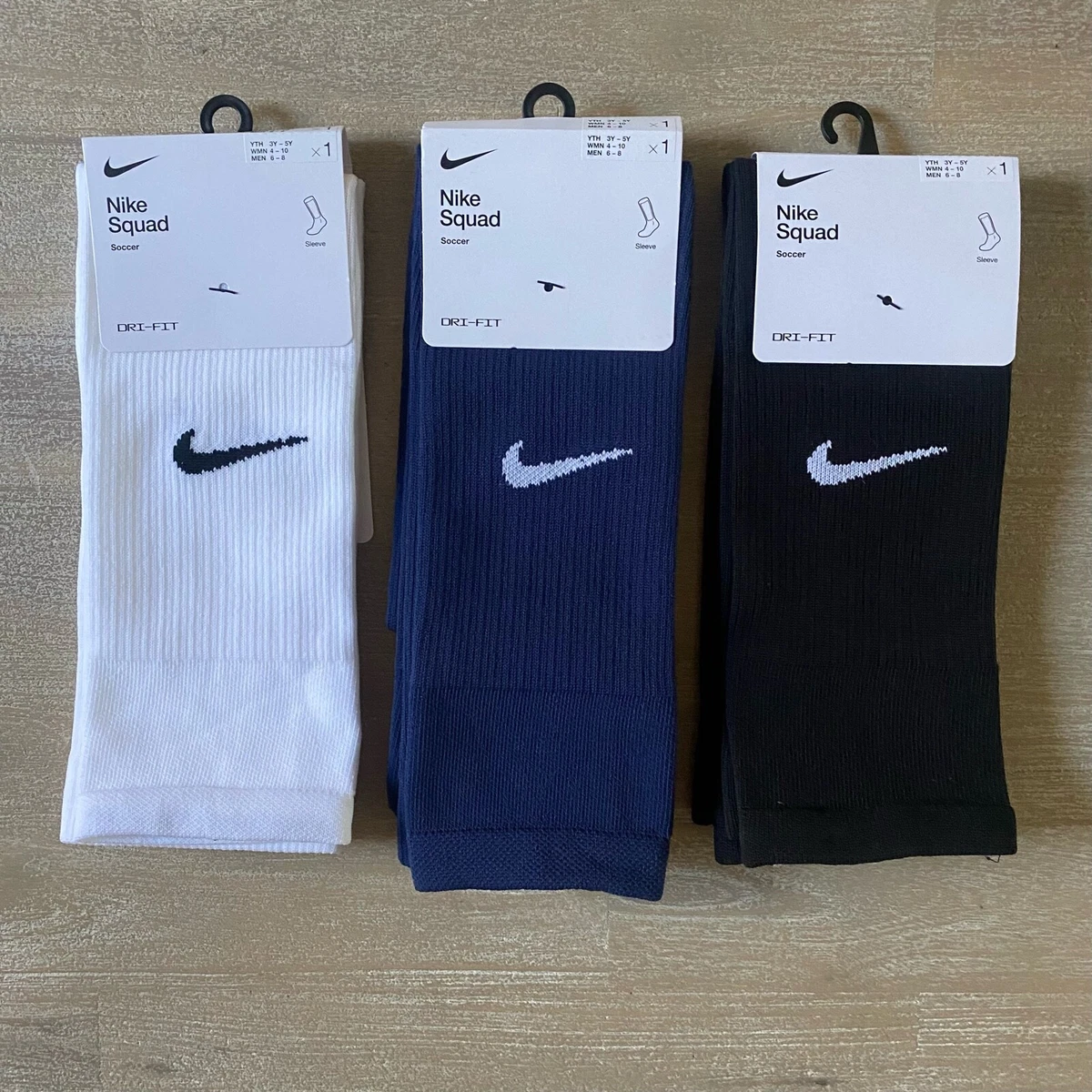 Nike Squad Soccer Leg Sleeve Sock SK0033 Mens Size S/M (6-8) 1 Pair