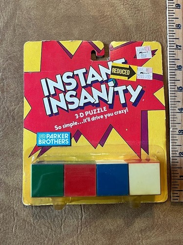 NOS - Vintage 1986 Parker Brothers Instant Insanity 3D Puzzle #0024 - Picture 1 of 5