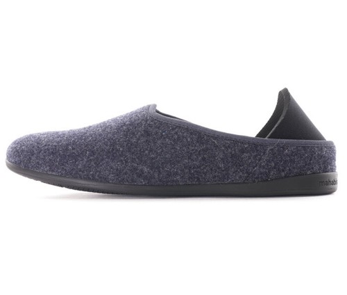 Mahabis Woll Hausschuhe UK 6,5 EU 40 dunkelblau mit schwarzen Sohlen UVP 99€ NB40 - Bild 6 von 6