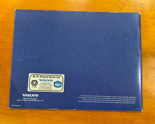 Volvo 940 range brochure May 1995 UK market - Picture 2 of 3