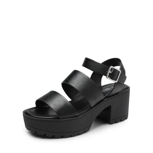 Women Casual Fisherman Sandals Ankle Strap Open Toe Chunky Heel Platform Sandals - Picture 6 of 14