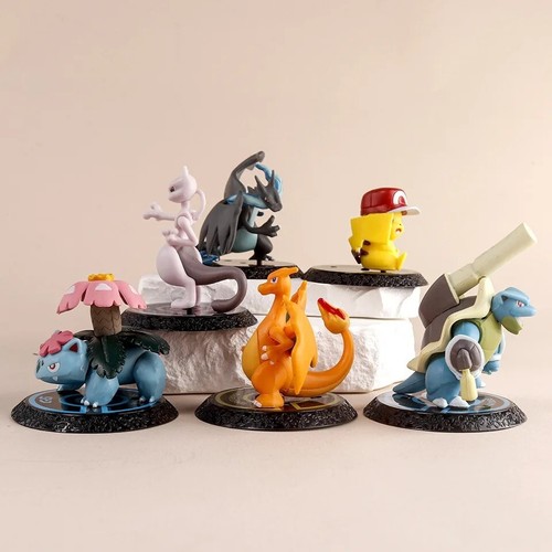 POKEMON 6PZ/SET ACTION FIGURES 6-7CM ANIME MANGA COLLECTION PIKACHU CHARIZARD - Foto 2 di 8