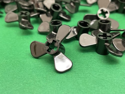 LEGO Boat / Small Propeller With 3 Blades / Black No. 42923, 63868 / 8 Pieces - Picture 10 of 12